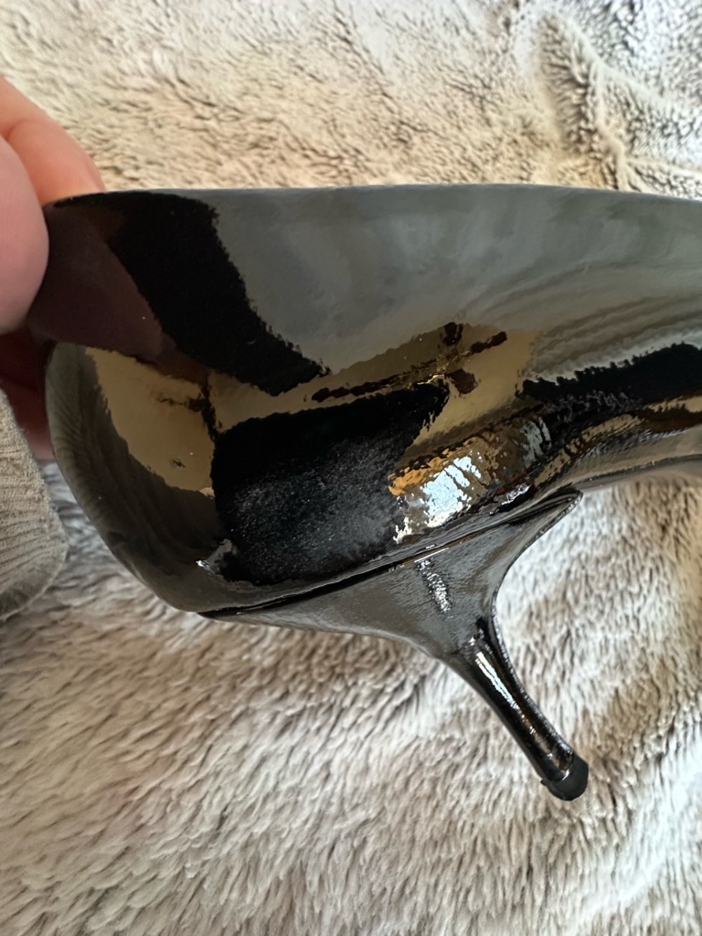Coach Salma Black Patent Leather Pumps Heels Sz 9.5 - Picture 12 of 15